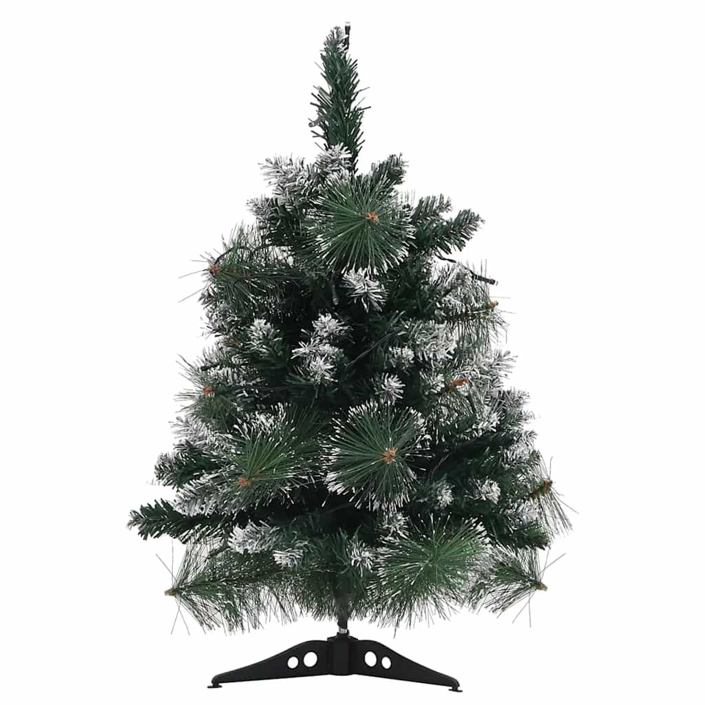 Vidaxl Árbol De Navidad Preiluminado Con Luces Y Soporte Verde 60 Cm_0