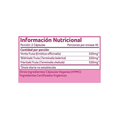 Triphala Organic India 90 caps