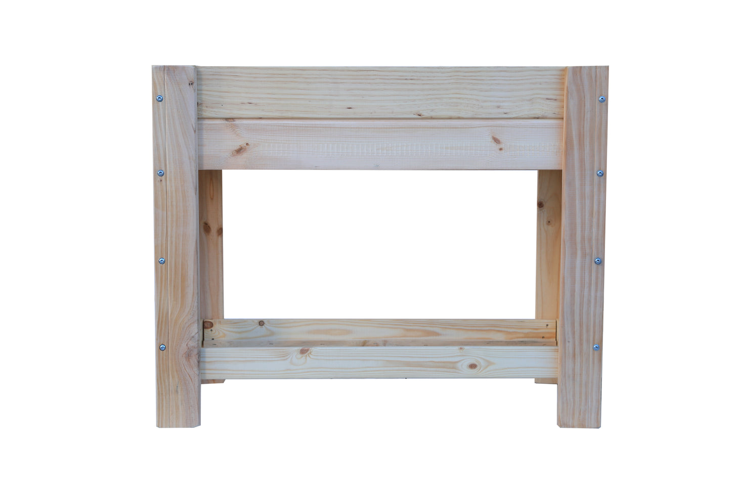 Mesa De Cultivo la Huerta De Madera Natural 99 X 39 X 80 Cm 50l + Bolsa Geotextil, Huerto Urbano Para Interior..
