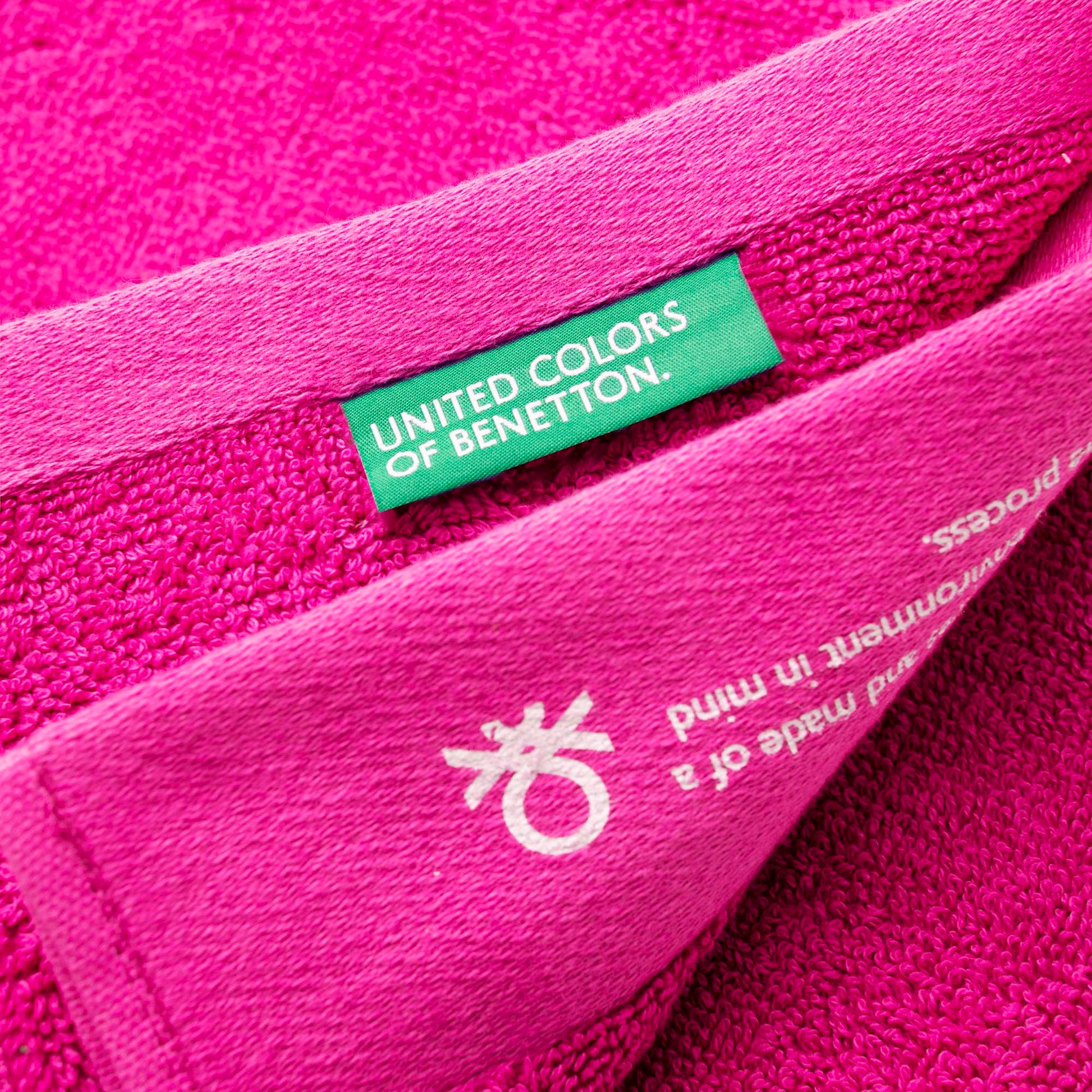 Toalla 90x150 Algodón Orgánico 450gsm Fucsia Benetton_4