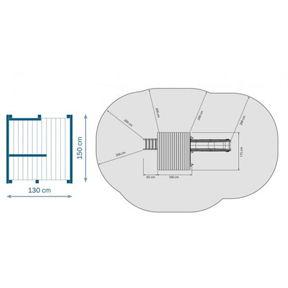 Parque Infantil Masgames Beach Hut Xl Con Columpio Doble.