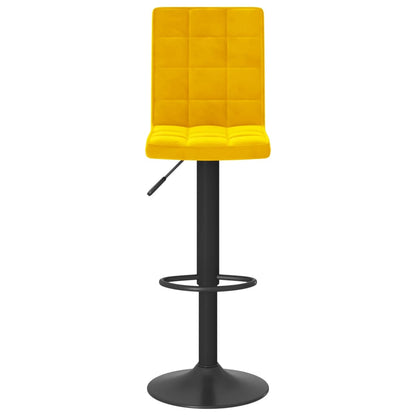 Taburetes De Cocina 2 Unidades Terciopelo Amarillo Mostaza_2