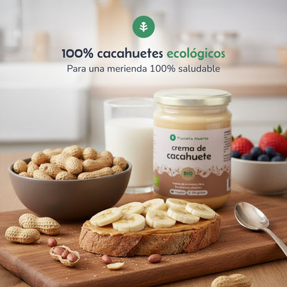 Pack 9x Crema de Cacahuetes ECO Planeta Huerto 350g
