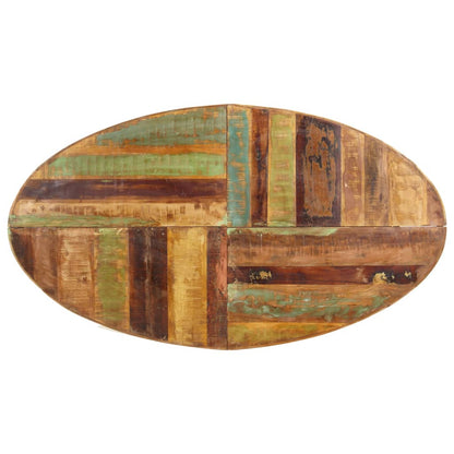 Mesa De Comedor De Madera Maciza Reciclada 160x90x75 Cm_1