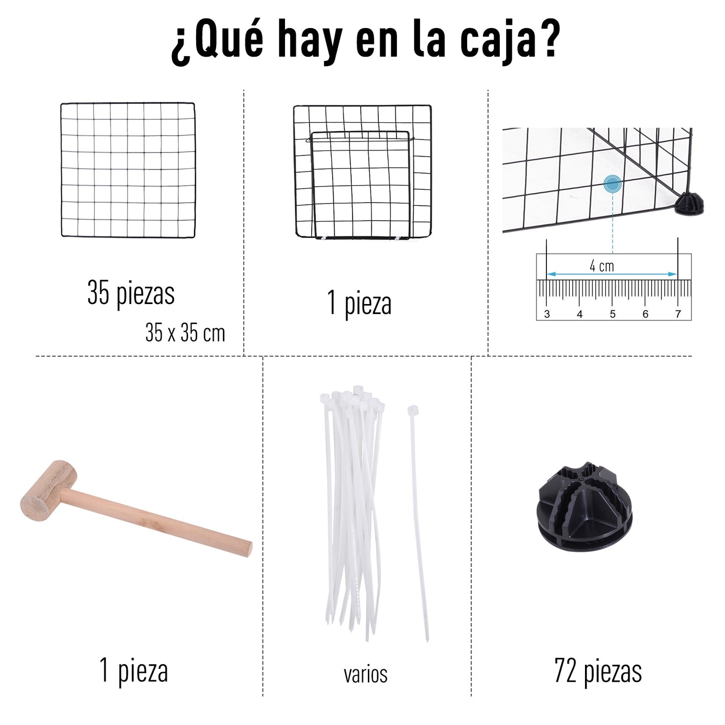 Pawhut Valla Metálica Parque Metálica Para Mascotas Con 36 Paneles Desmontable_5