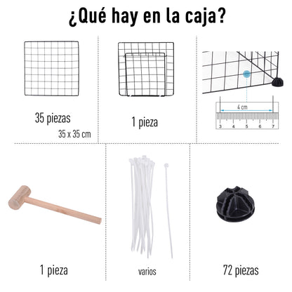 Pawhut Valla Metálica Parque Metálica Para Mascotas Con 36 Paneles Desmontable_5