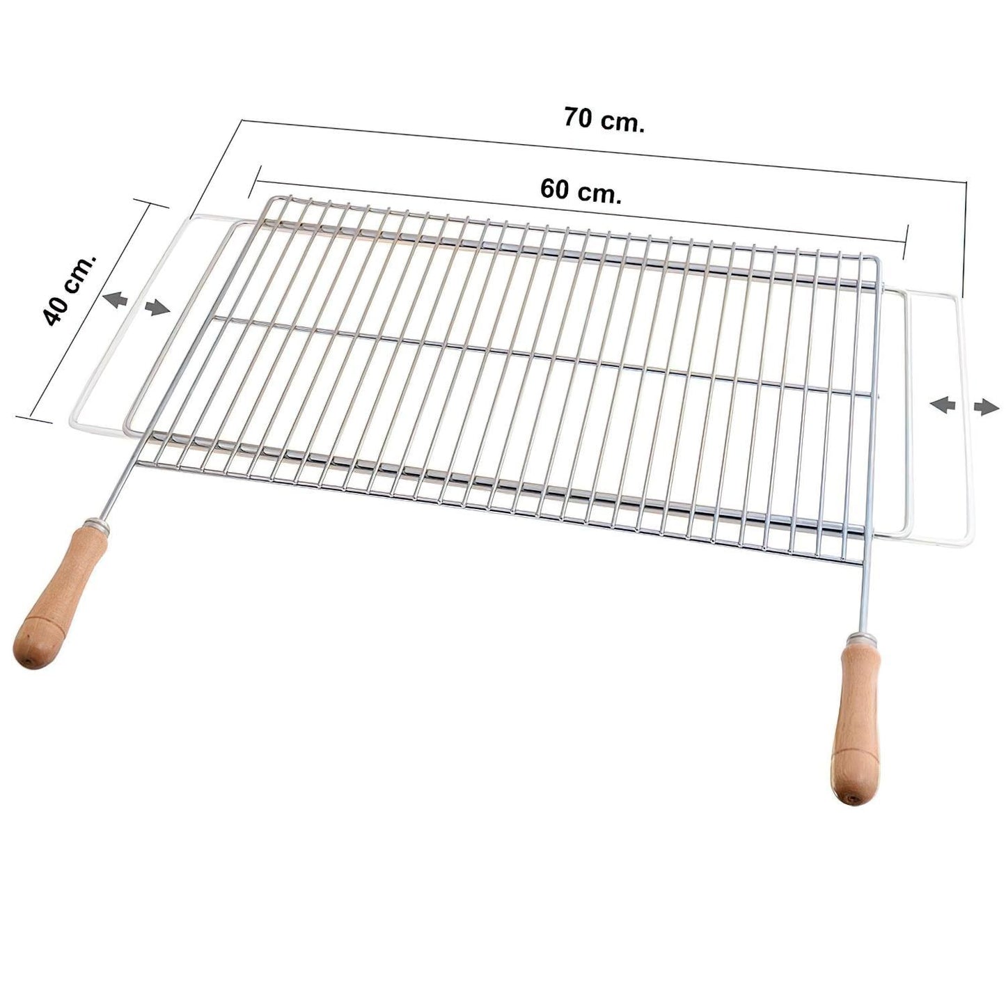 Parrilla Zincada Extensible 60x40 Cm_0