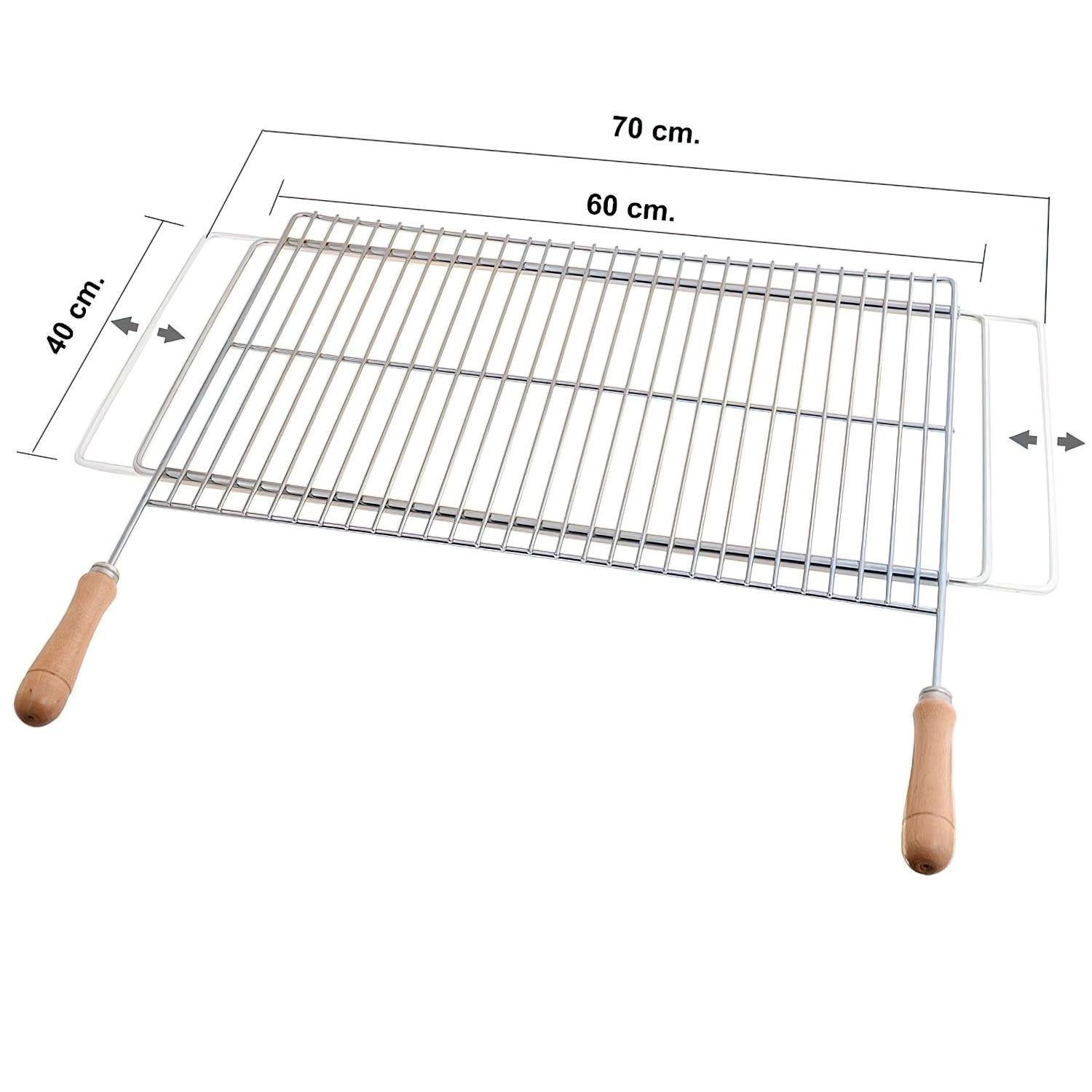 Parrilla Zincada Extensible 60x40 Cm_0