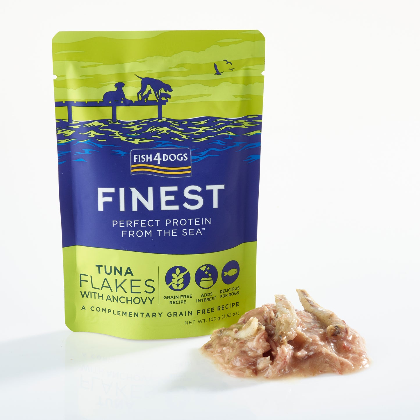 Fish4dogs Mousse Para Perro Sin Cereales – Atún Y Anchoas 100 G (pack De 6)_1