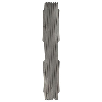 Vallas Enrejado 5 Uds Madera Maciza De Abeto Gris 180x60 Cm / Vetonek_5