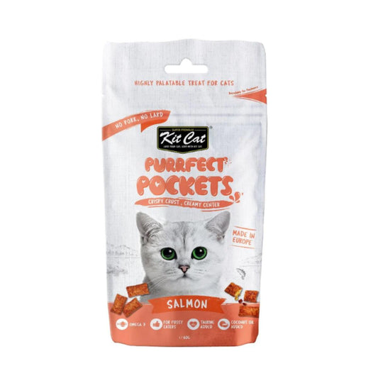Kit Cat Purrfect Pockets - Salmón 60 g Snack para gatos