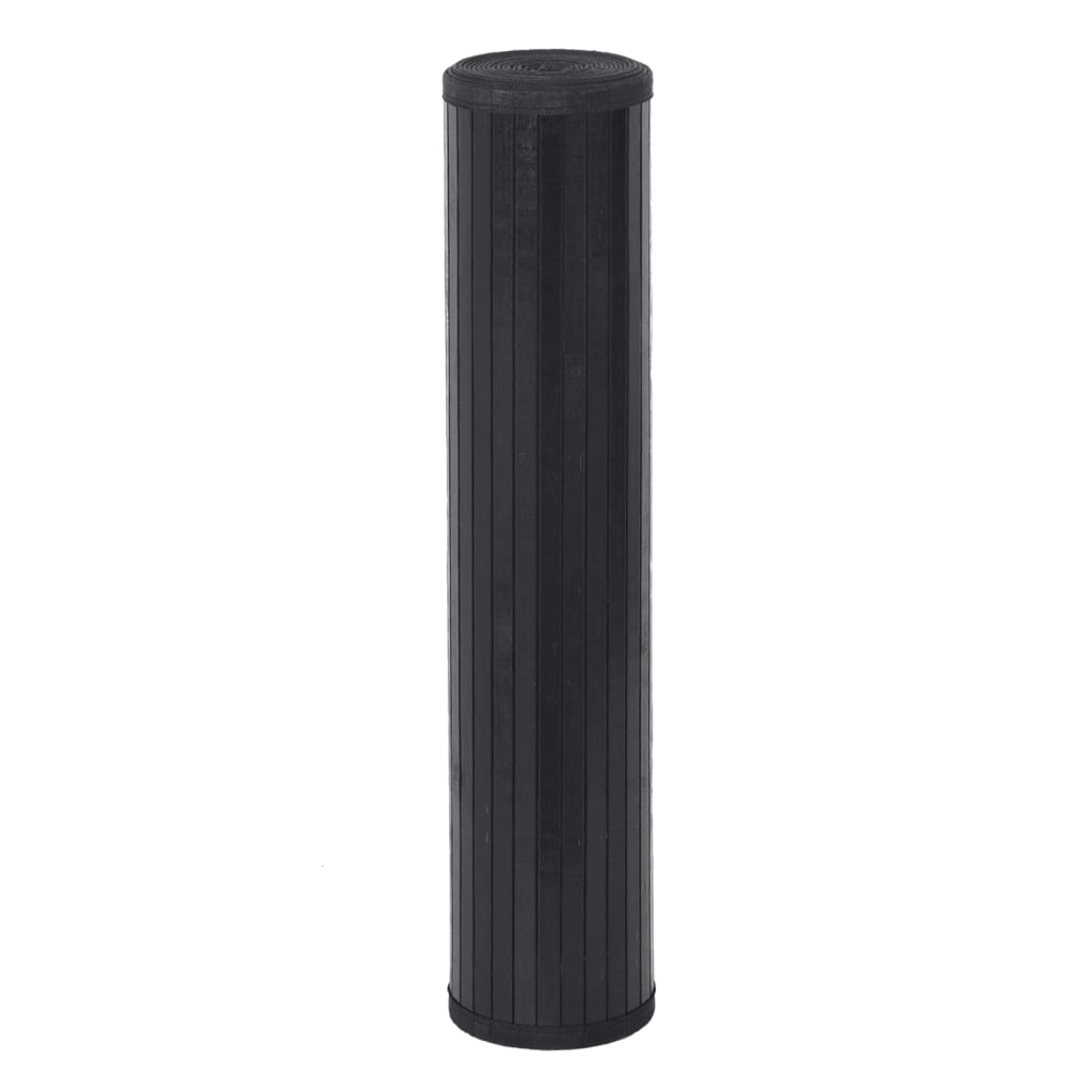 Alfombra Rectangular Bambú Negro 100x400 Cm / Vetonek_4