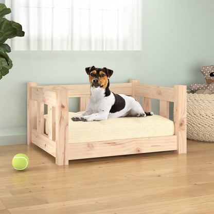 Vidaxl Cama Para Perros Madera Maciza De Pino 55,5x45,5x28 Cm_1