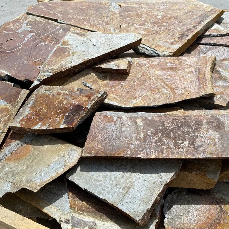 Planchoncillo Marron Rojo / Palet 25 M² / Irregular 2 Cm_2