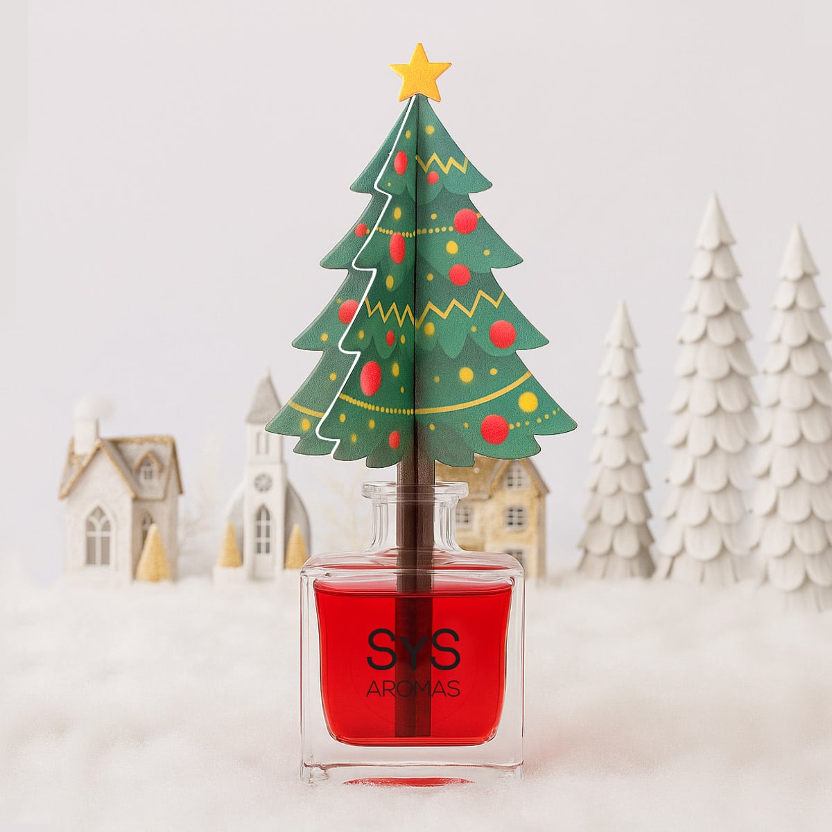 Ambientador Difusor Árbol de Navidad Frutos Rojos Deco Diffuser SYS Aromas 90 ml | Afrutado y Dulce_1