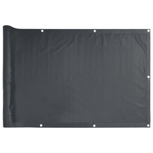 Vidaxl Biombo Para Balcón De Tela Oxford Antracita 90x300 Cm_0