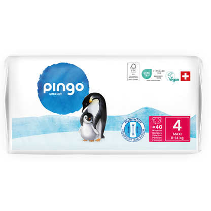 Pañales T4 (8-14kg) Pingo 40 Uds