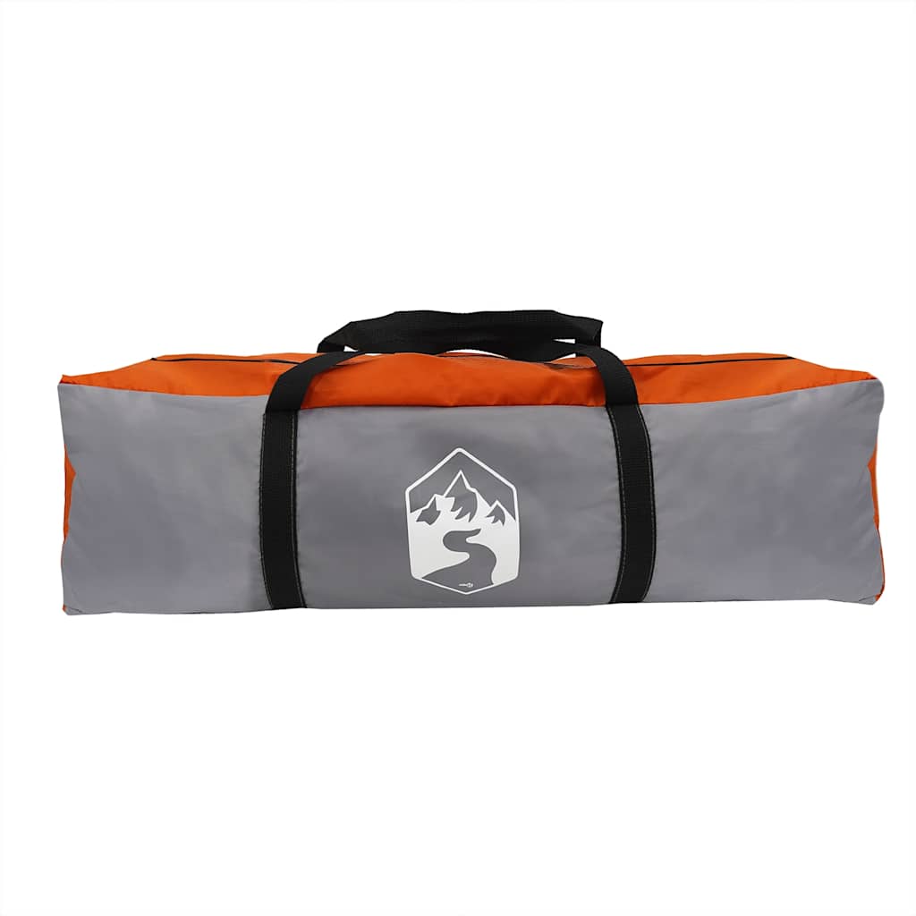 Lona De Camping Impermeable Gris Y Naranja 430x380x210 Cm_3