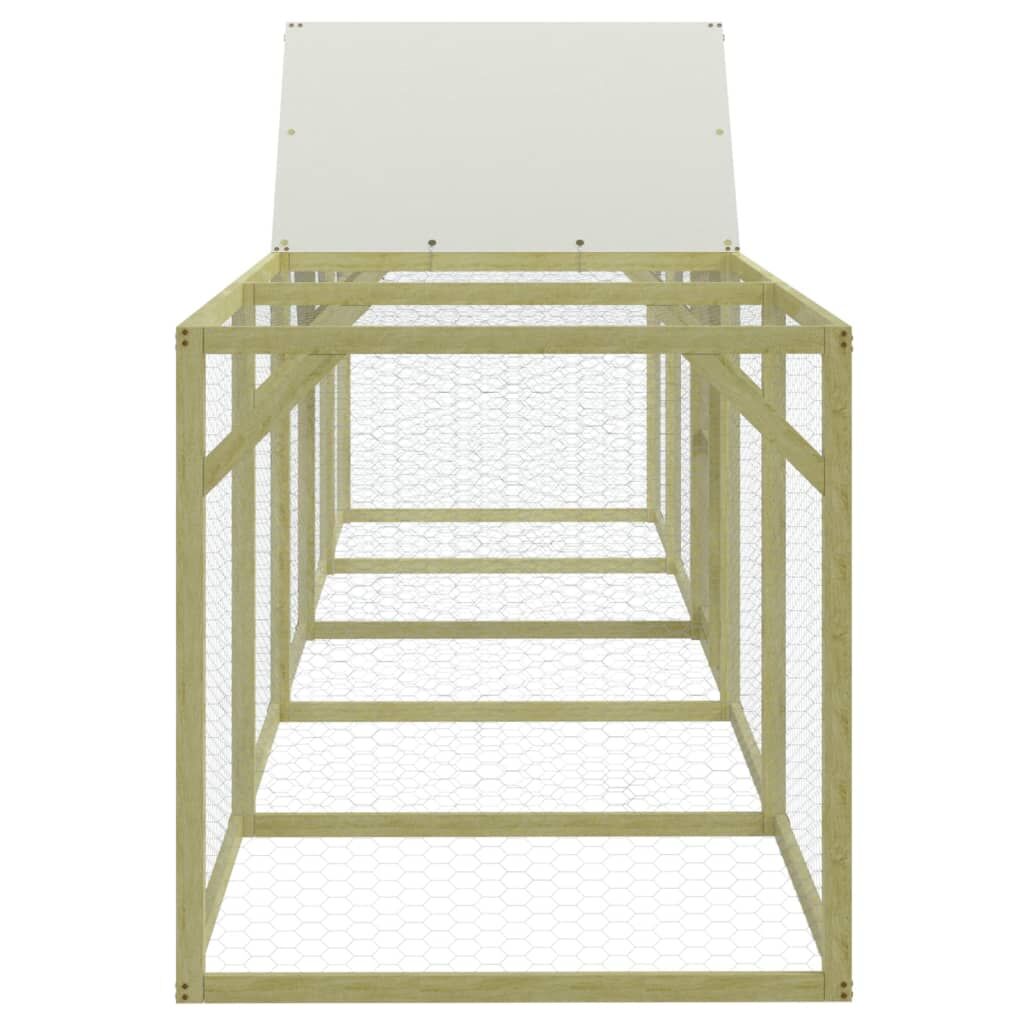 Vidaxl Gallinero Madera Maciza De Pino Impregnada 500x100x150 Cm_3