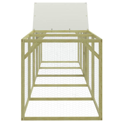 Vidaxl Gallinero Madera Maciza De Pino Impregnada 500x100x150 Cm_3