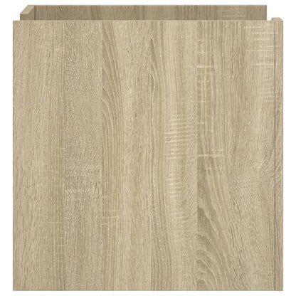 Mesita De Noche Madera De Ingeniería Roble Sonoma 45x50x50 Cm_3
