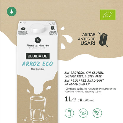 Bebida de Arroz Eco Planeta Huerto 1L