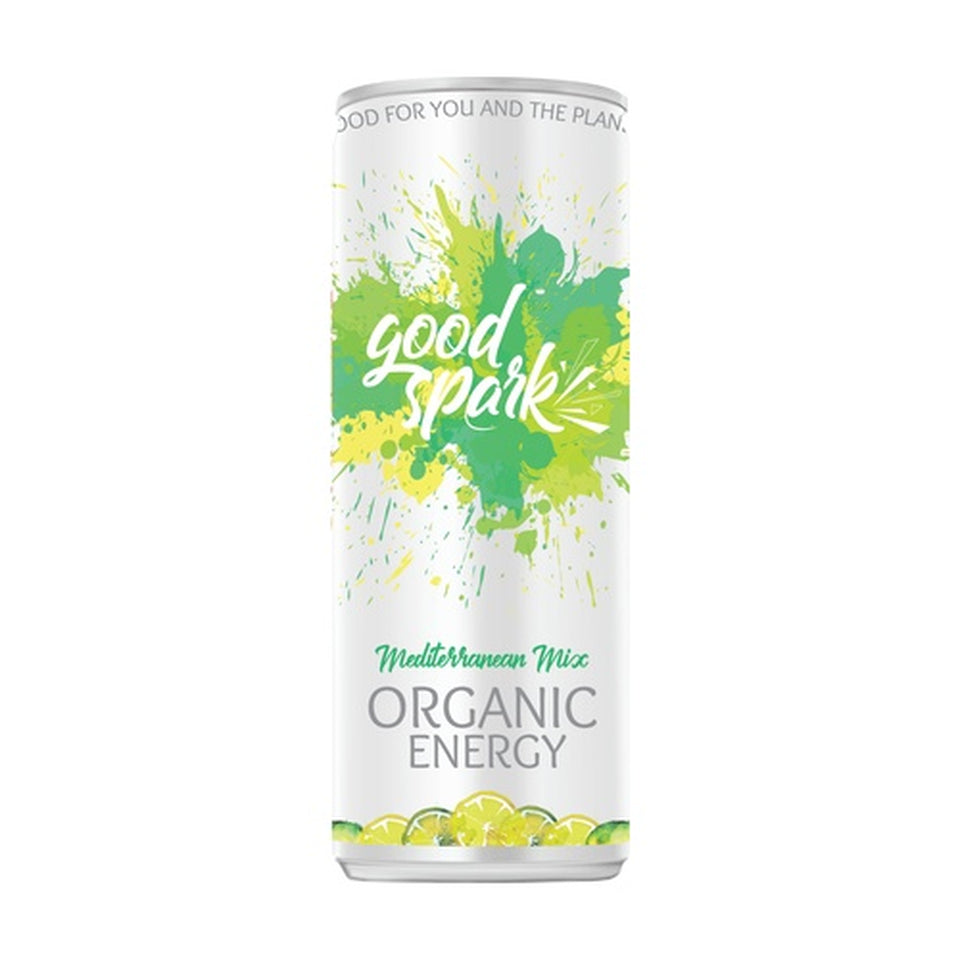 Pack 12 Bebidas Energéticas Bio Mediterranean Mix 250 ml Good Spark_0