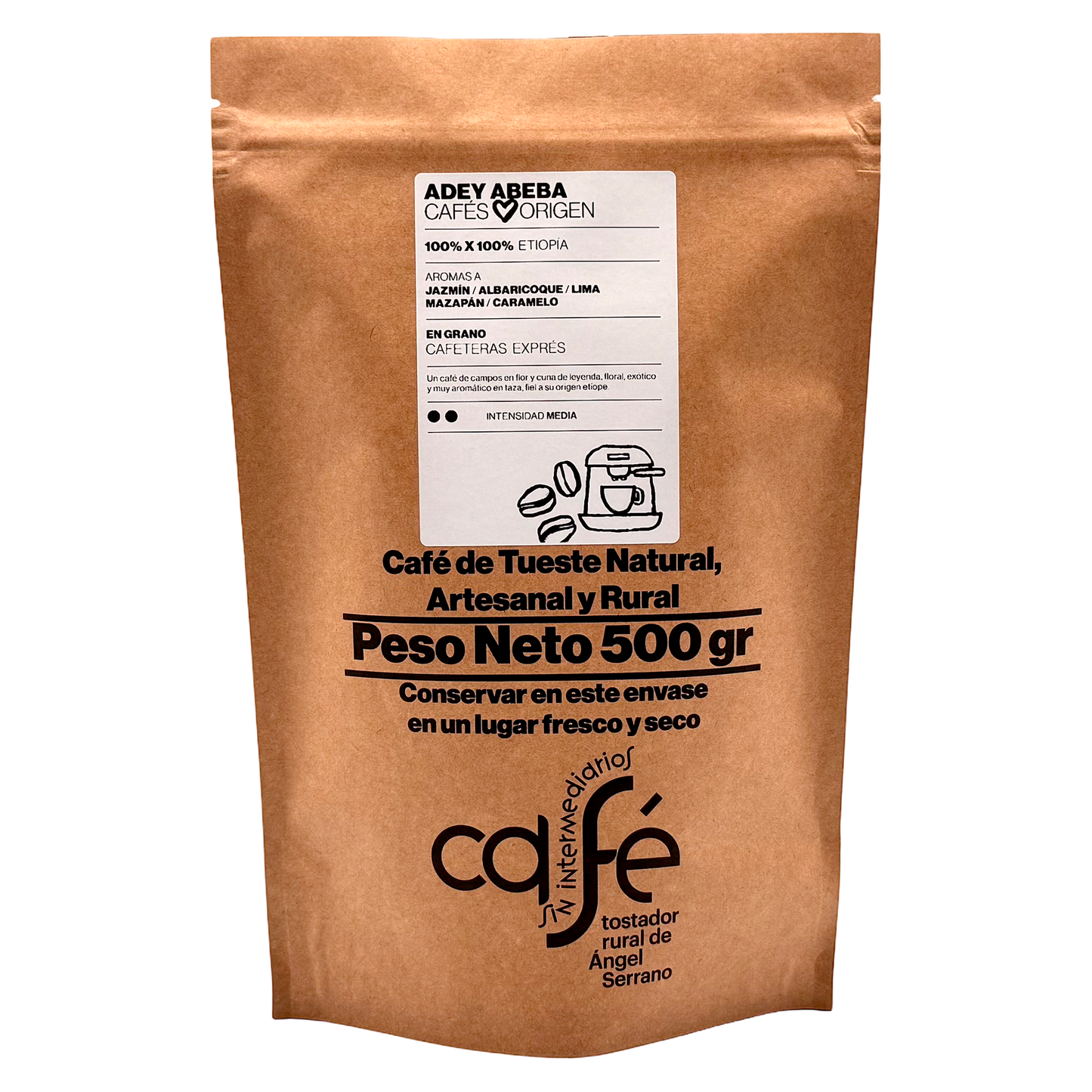 Cafe Sin Intermediarios Café Etiopía Adey En Grano Para Espresso 500 G_0