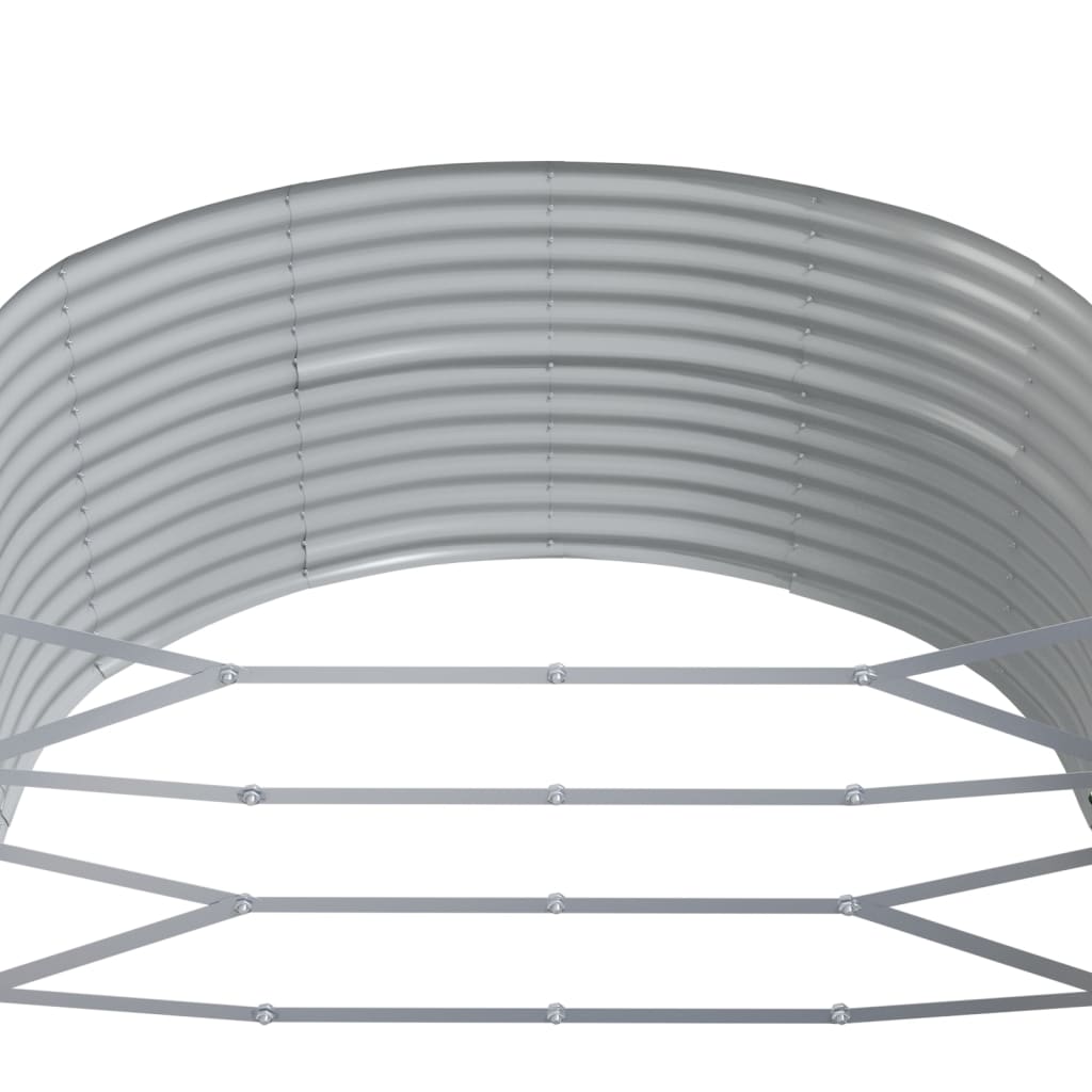Jardinera Arriate Acero Galvanizado Marrón 212x140x68cm_4