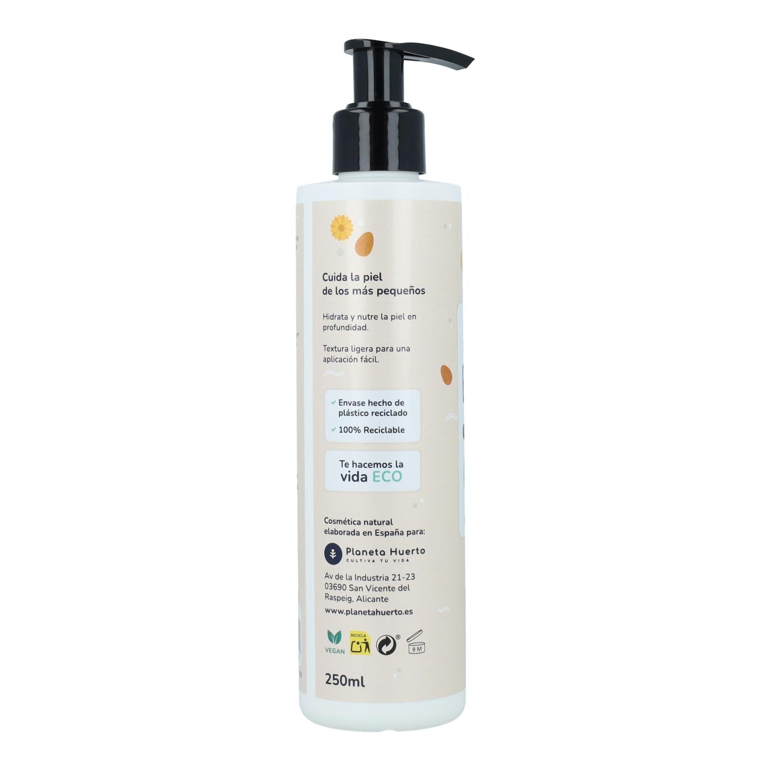 Pack Infantil Caléndula y Almendra: gel y champú + crema hidratante  Planeta Huerto