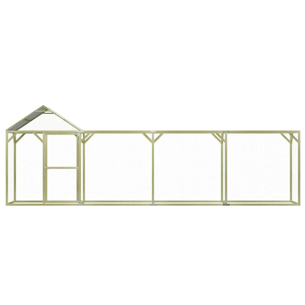 Vidaxl Jaula Gallinero Madera Impregnada De Pino 6x1,5x2 M_1