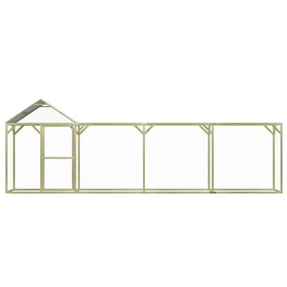 Vidaxl Jaula Gallinero Madera Impregnada De Pino 6x1,5x2 M_1