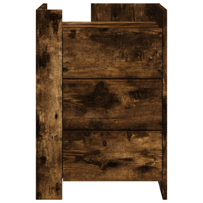 Mesita De Noche Madera De Ingeniería Roble Ahumado 45x50x65 Cm_2