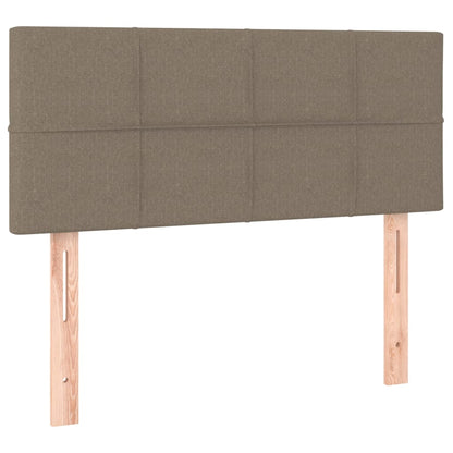 Cama Box Spring Colchón Y Luces Led Gris Taupe 80x200 Cm / Vetonek_2