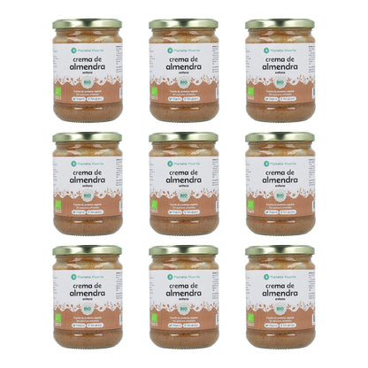 Pack 9x Crema de Almendras Enteras ECO Planeta Huerto 350 g