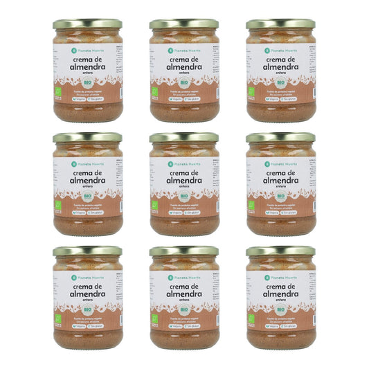 Pack 9x Crema de Almendras Enteras ECO Planeta Huerto 350 g