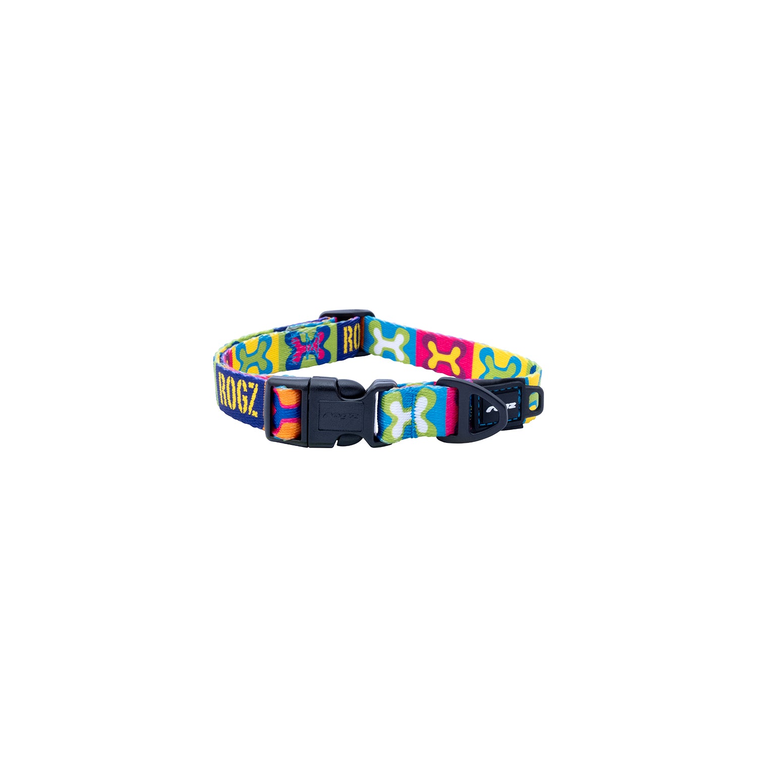 Collar Para Perro, Modelo Fusion De Rogz, Estampado Pop Art. Talla M (12-22kg)_1