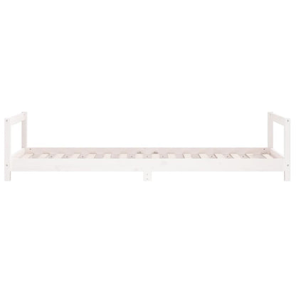 Estructura De Cama Para Niños Madera De Pino Blanco 90x200 Cm / Vetonek_4