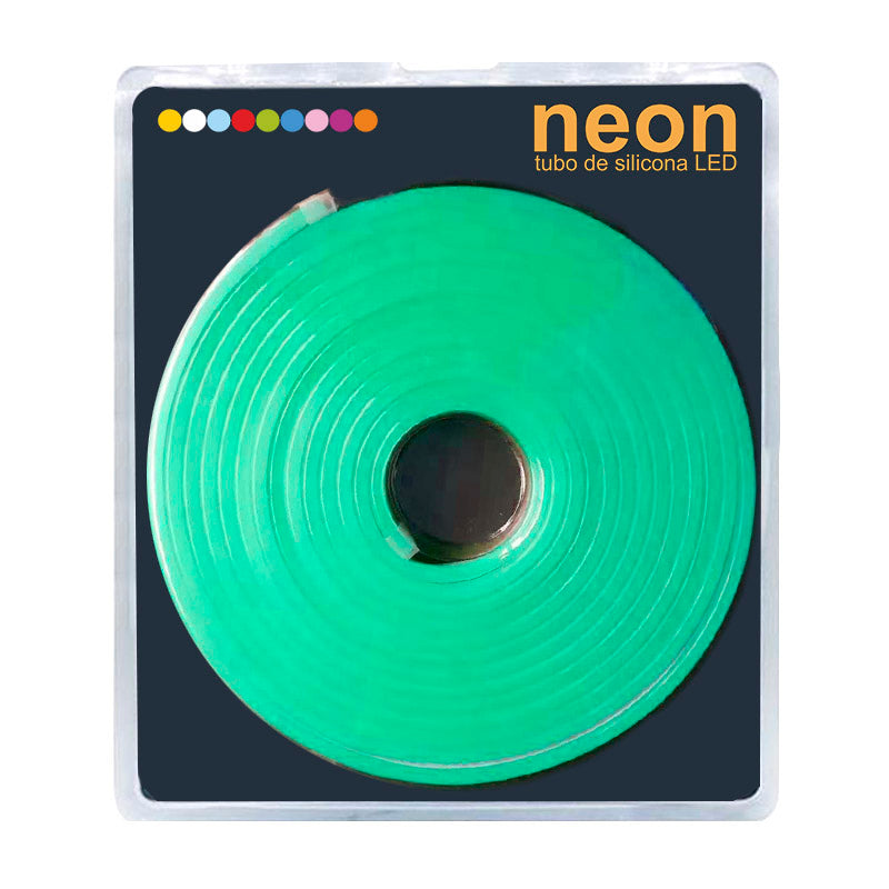 Led Neon Silicona Monocolor, Dc24v, 120led/m, 6x12mm, 5 Metros, 60w, Corte 1cm, Blanco Frío_4