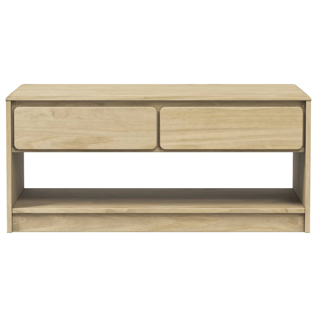 Mesa De Centro Sauda Madera Maciza Pino Color Roble 99x55x45 Cm_2