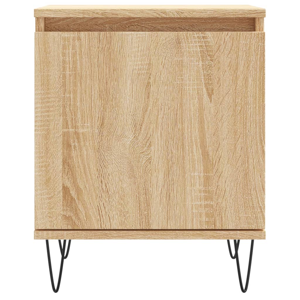 Mesitas Noche 2 Uds Madera Ingeniería Roble Sonoma 40x30x50 Cm_3
