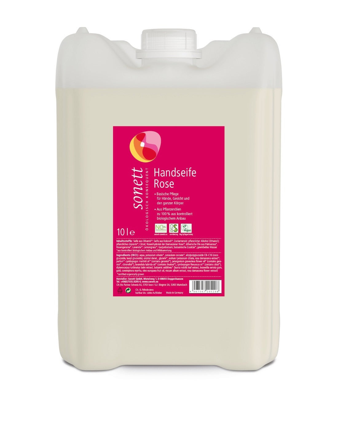 Jabón manos rosas Sonett 10L
