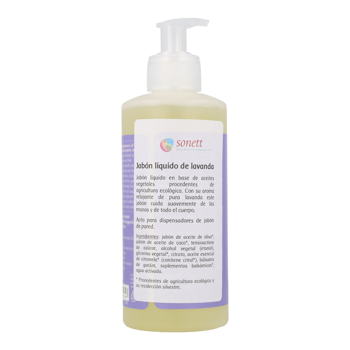 Jabón manos lavanda dispensador Sonett 300ml
