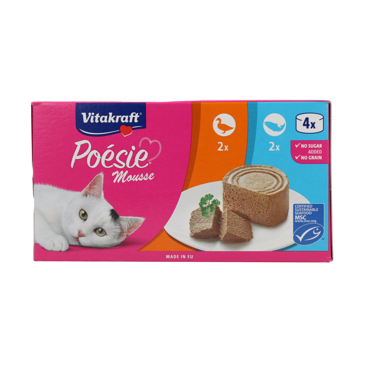 Latita Poésie® mousse multipack 2 latitas salmón & 2 latitas pato