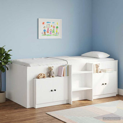 Armario De Almacenamiento Para Cama Alta 2 Uds. Blanco_1
