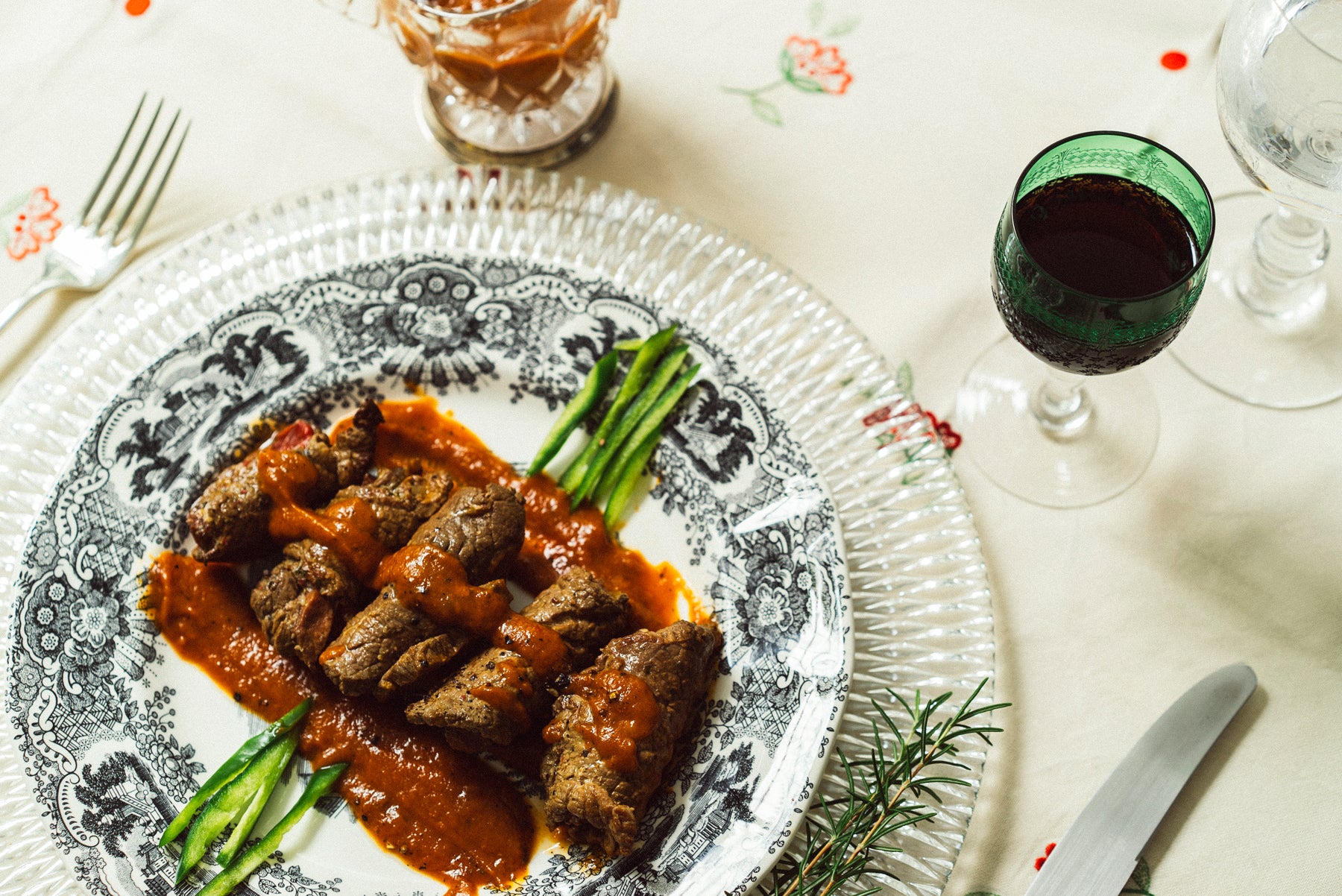 Rollitos De Ternera En Salsa De Pimiento Al Brandy_0