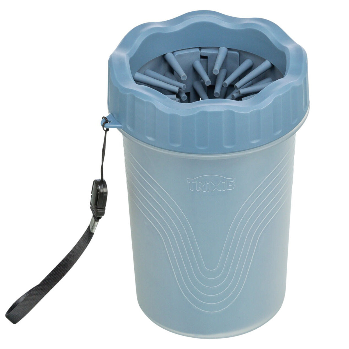 Limpiador de patas Silicona/PP Trixie M–L Azul