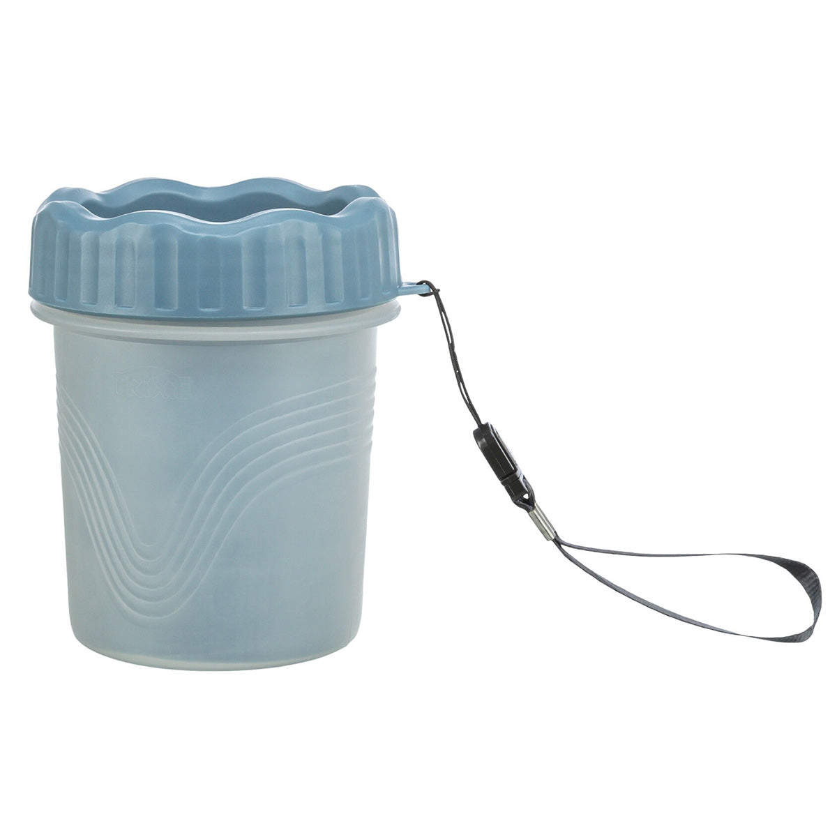 Limpiador de patas Silicona/PP Trixie M–L Azul