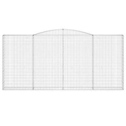 Cestas De Gaviones 2 Uds Forma De Arco Hierro 400x30x180/200 Cm_3