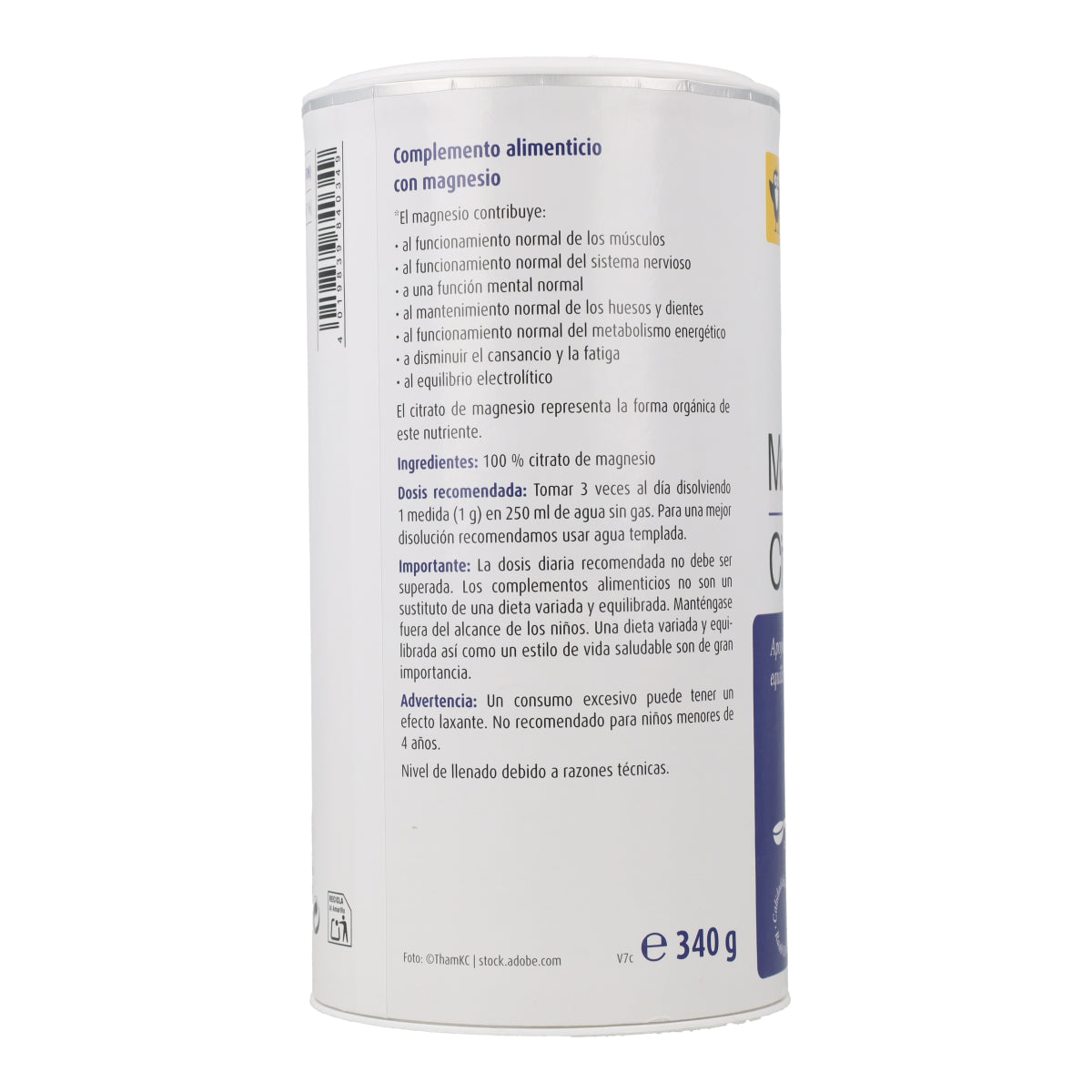 Magnesio Citrato polvo Raab 340 g
